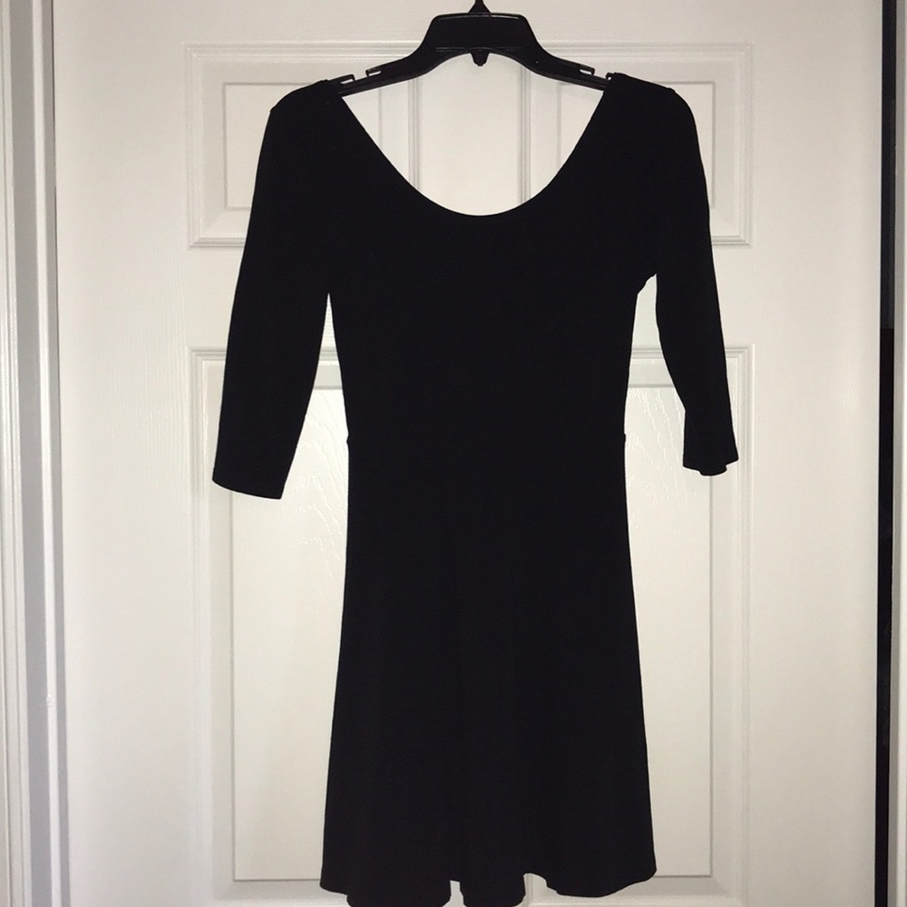 Express Solid Skater Dress